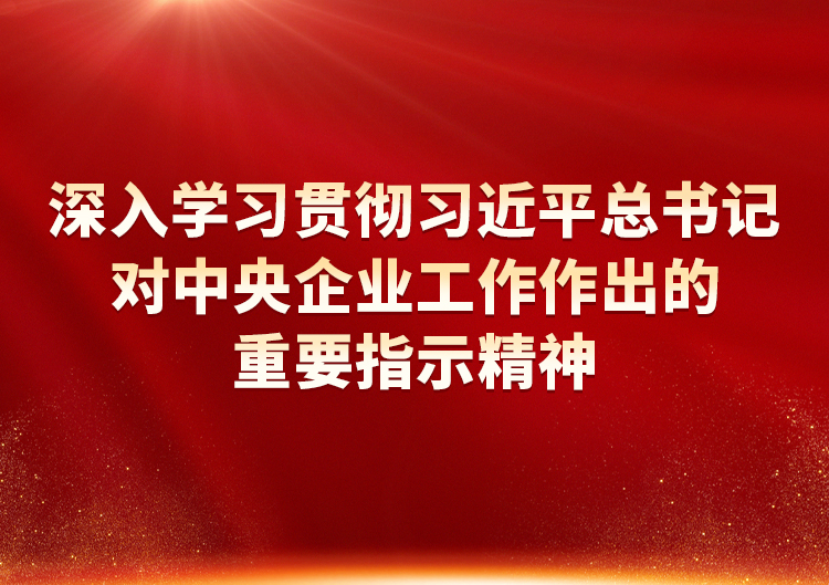 深刻学习贯彻习近平总书记对中央企业工作作出的重要批示心灵